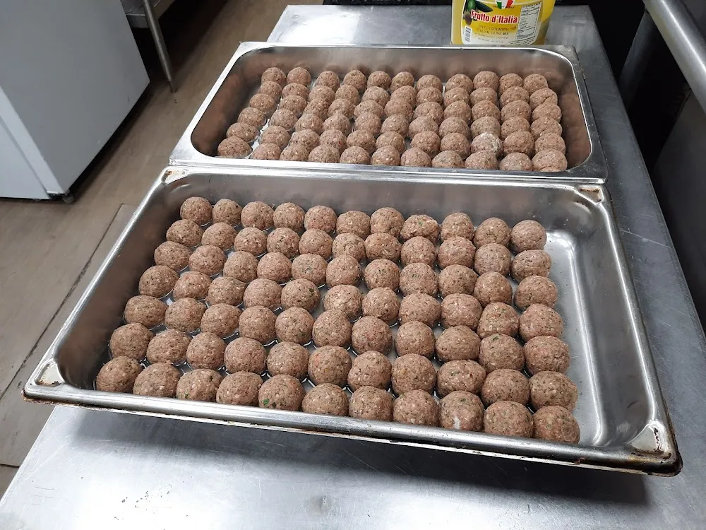 Meatballs About to Go into Oven